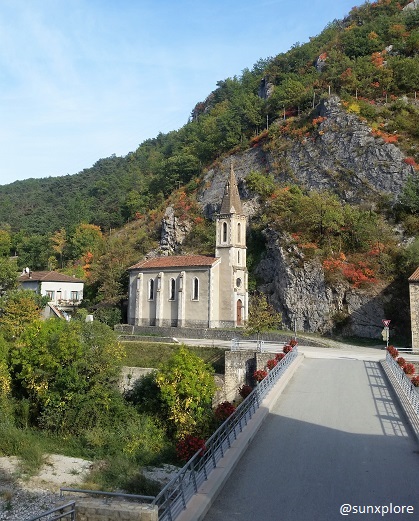 L'église de Pontaix dans la Drôme