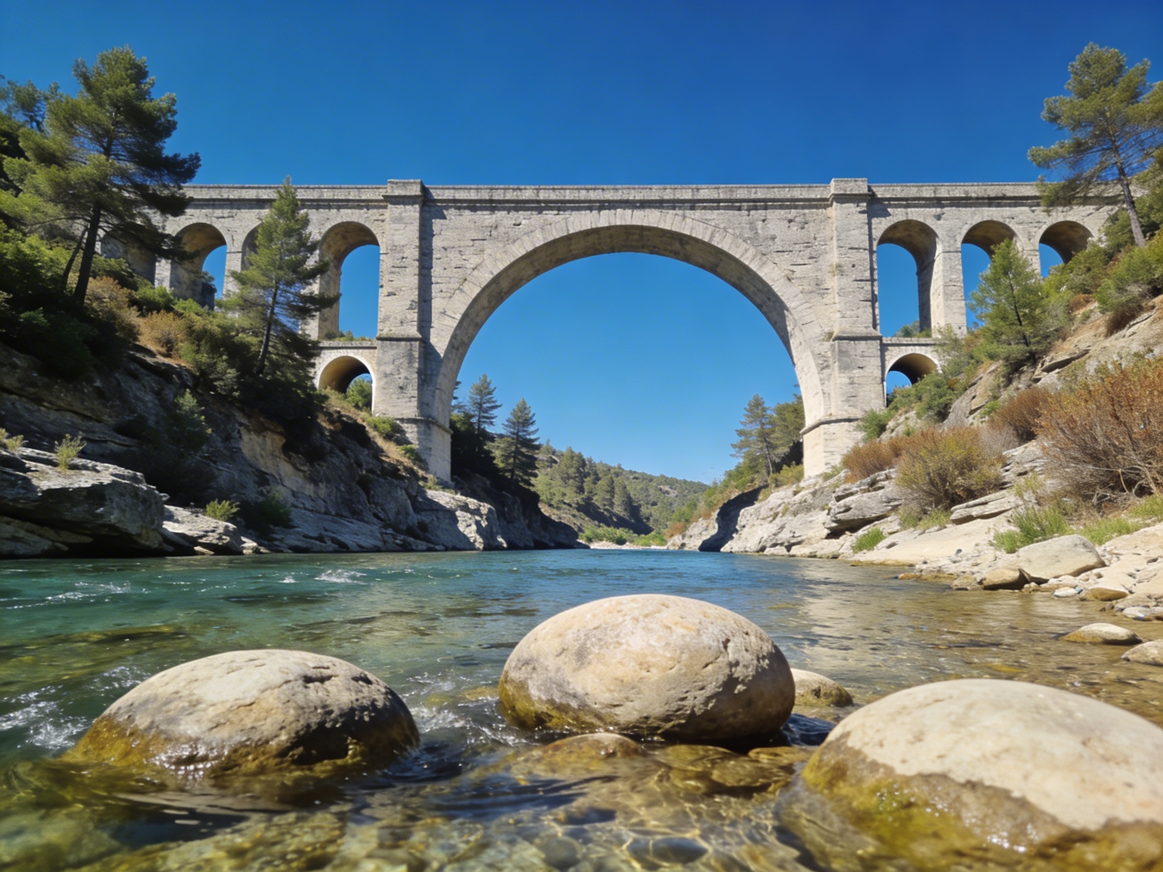 Pont des Abarines, Mialet - spot famille